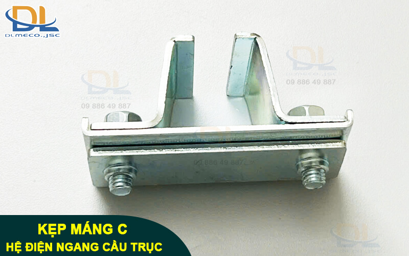 Hình ảnh kẹp treo máng C trong hệ điện ngang Hình ảnh kẹp treo máng C trong hệ điện ngang