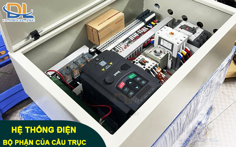Phần hệ thống điện và điều khiển trong cầu trục Phần hệ thống điện và điều khiển trong cầu trục