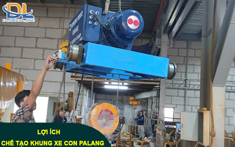 Lợi ích của việc chế tạo khung xe con cho Palang dầm đơn Lợi ích của việc chế tạo khung xe con cho Palang dầm đơn